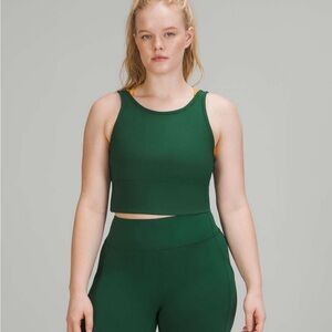 Lululemon Power Pivot Ribbed Tank Everglade Green 14
